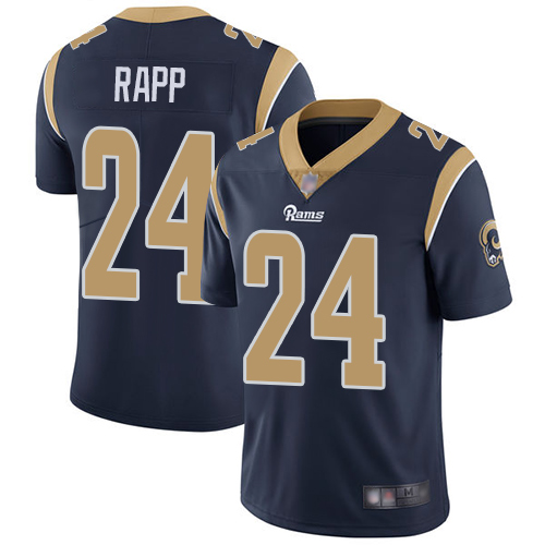 Los Angeles Rams Limited Navy Blue Men Taylor Rapp Home Jersey NFL Football #24 Vapor Untouchable